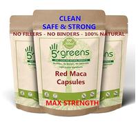 Red Maca Root 6000mg Capsules Gelatinized - (120 Capsule Pouch) 600mg 10:1 Extract