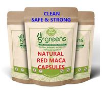 Red Maca Root 6000mg Capsules Gelatinized - (180 Capsule Pouch) 600mg 10:1 Extract