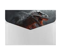 Red Magma Flying Dragons File Folder 6-Pocket, Waterproof Accordion File Organizer with Snap Closure, Expanding Document Holder for Office, Home