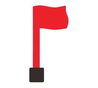 Red Mailbox Flag Replacement Set Double Sided Outdoor Stickers Securely Attach Without Tools or Hardware for Metal Wood Outdoor Mailbox Replacement Flag