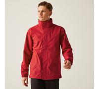 Regatta Ardmore Red Men's Waterproof Mesh-lined Peach-finish Jacket #TRW461