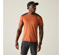 Regatta Men's Virda Short Sleeved Active Mesh T-Shirt in Burnt Orange | Size: Medium Regatta Burnt Orange M