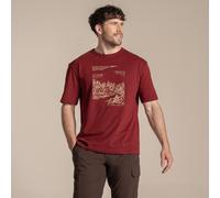 Red male XL Craghoppers Men's Sabden II Short Sleeved T-Shirt Red, Size: XL