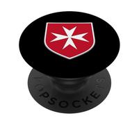 Red Maltese Cross - Knights Hospitaller PopSockets Adhesive PopGrip