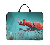 Red Mantis Notebook Carrying Case With Handle Laptop 14 Inch Computer Sleeve For Women Men Padded Cover Laptop Bag