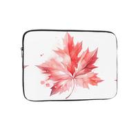 Red Maple Leaf Laptop Sleeve, 15 inch Laptop Bag, Suitable for Business Casual or School Laptop Carrying Bag