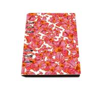 Red Marigold Notebook A5, Pu Leather Notebooks A5, Lined Paper Wedding Notebook 180Pages/90Sheets, Homework Book for Office, Notepad for School, College Essentials Women Man