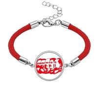 Red Marxism Chairman Mao China Lucky Red String Bracelet Rope Bracelet Handmade