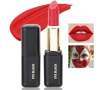 Red Matte Lipstick for Halloween Gothic Cosplay Makeup, Non-Stick Cup Velvet Waterproof and Long Lasting Lip Gloss Matte Lipstick (Red 04)