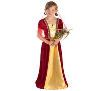 Red medieval countess costume for girls