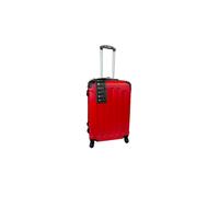 (Red, Medium) Hampton & Stewart Spinner wheel HardShell Suitcase