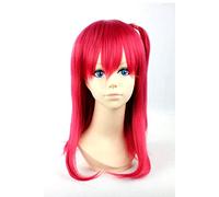Red Medium Straight Magi Morgiana Wig for Halloween Party Cosplay Wigs (Disposable)