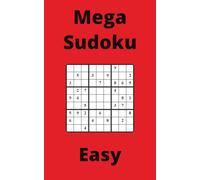 Red Mega Sudoku Book, 9x9 Puzzles, 100 Pages, 5x8, Easy