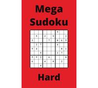Red Mega Sudoku Book, 9x9 Puzzles, 200 Pages, 5x8, Hard