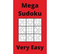 Red Mega Sudoku Book, 9x9 Puzzles, 200 Pages, 5x8, Very Easy
