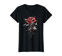 Red Melting Rose Flower Botanist Garden Flower Red Rose Value Graphic T-Shirt