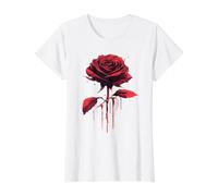 Red Melting Rose Flower Botanist Garden Flower Red Rose Value Graphic T-Shirt