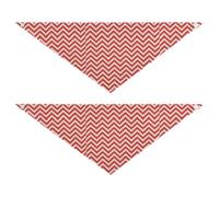 Red Merry Christmas Zigzag Waves Dog bandanas bulk Snap Button Soft Dog Scarf Cute Pet Accessories for Dogs Cats L