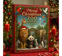 (Red) Merry Christmas Zoo Advent Calendar 2025 15625669