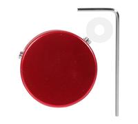 Red Metal Guitar Effect Foot Nail Cap Replacement for Electric Guitar | Small and Light, Easy to Carry, Single Piece, for Pedal Use, Red Finish, Metal Build
