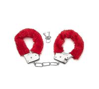 (Red) Metal Handcuffs With 2 Keys For Cosplay Police Role-play Toy