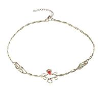 Red Metal Headband with Rhinestone Braided Detail for Ladies Weddings