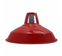 LEDSone Vintage Industrial Pendant Lights Metal Lamp Shades in a Retro Modern Style Antique Shades for Ceiling Lights Lampshades for Lights in Bedroom Kitchen and Bathroom (Barn-Red)