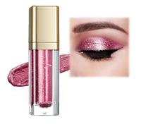 Red Metallic Liquid Glitter Eyeshadow - Long Lasting Waterproof Matte Shimmer - Highly Pigmented Sparkly Eye Shadow - Easy to Blend - with Eyeliner Pen - Glamorous Cherry Glitter