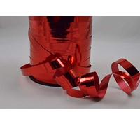 Red Metallic polyprop Curling Ribbon 10mm x 1 Metre Cut from roll