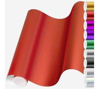 Red Metallic Wrapping Paper Roll- 17in X 23Ft Metal Wrapping Paper Roll for Gift Wrapping Solid Color Paper for Christmas,Birthday,Wedding,Baby Shower PAP12RD07