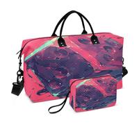 Red Meteor Dramatic Abstract Space Sports Swim Gym Bag Weekender Duffel Travel Bags Handbag with Makeup Storage Bag for Girls Men