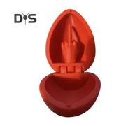 (red) Middle Finger Easter Egg 3D Printed Rude Egg with Flipping Off Middle Finger Easter Basket Stuffer Prank Gift for Adults