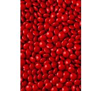 Red Milk Chocolate Beans - 1KG Bag - Valentine's Sweets - Crispy, Crunchy Shell Filled With Smooth, Creamy Milk Chocolate