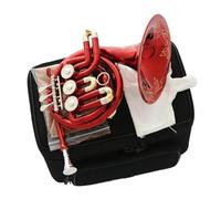 Red Mini Bb French Horn With Three Keys And Case Professional French Horn
