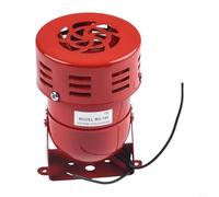 Red Mini Motor Alarm 110dB 40W for -190 AC220V DC12V DC24V AC110V Waterproof Dustproof Buzzer for Industrial Facilities and Machinery(AC220V)