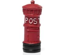 Red Miniature Retro Postbox Craft Dollhouse Decor Garden Fairy Ornament Flower Pot Plant Home DIY Garden Decor Dolls Accessories