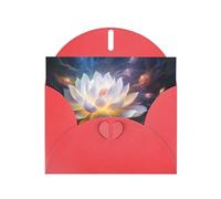Red MJHKXLJ flower diamond painting Prints Pearlized Greeting Card - Envelope Included - Perfect for Christmas, Birthdays, Valentines, Weddings, and More