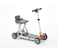 Red mLite Folding Travel Mobility Scooter - 4 mph, 6 mile range, Airline-Friendly Panasonic 11.6Ah Li-Ion Battery, 19.9 kg
