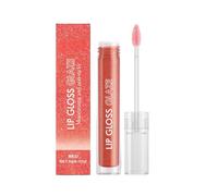Red Moisturizing Lip Gloss with Fine Shimmer - Non-Sticky, Long-Lasting Color, Enhances Lip Volume & Softness (1pcs)
