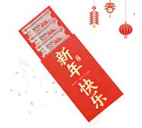 Red Money Envelopes | 36x20 Cm With Golden Characters - Chinese Envelopes and Red Packages for New Year,For Weddings Parties Celebrations Family Children Adults Colleagues