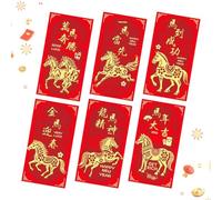 Red Money Envelopes, Multiple Festive Occasions, 16.8x8.9cm, New Year Cash Envelope, 2026 Horse Envelope, Paper Construction, for Special Celebrations