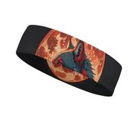 Red Moon Outdoor Wolf Headbands for Women & Men Sports Headband, Fits All Head Sizes, Ultra Absorbent & Non-Slip Sweatband for Running, Yoga, Gym