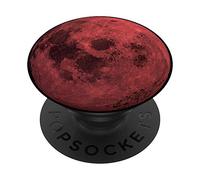Red Moon / Space Lunar Orbit - Night Time Moonlight Lover PopSockets Swappable PopGrip