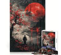 Red Moon Torii Gate Fuji 1000 Piece Jigsaws for Adults Puzzle Strengthen Recall Stress Relief Quality Edge Bday Surprise (38x26cm)