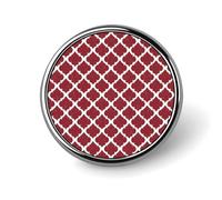 Red Moroccan Print Enamel Pins for Backpack - Cute Jacket Coat Hat Bags Badge Pins, Funny Unique Novelty Button Pin Women Men Fashion Jewelry Accessories