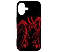 Red Mothman Cryptozoology Retro Creepy Cryptids Folktales Case for iPhone 17