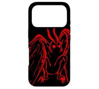 Red Mothman Cryptozoology Retro Creepy Cryptids Folktales Case for iPhone 17 Pro
