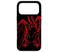 Red Mothman Cryptozoology Retro Creepy Cryptids Folktales Case for iPhone 17 Pro Max