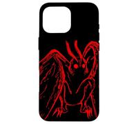 Red Mothman Gifts Cryptozoology Retro Creepy Folktales Case for iPhone 16 Pro Max
