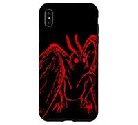Red Mothman Gifts Cryptozoology Retro Creepy Folktales Case for iPhone XS Max